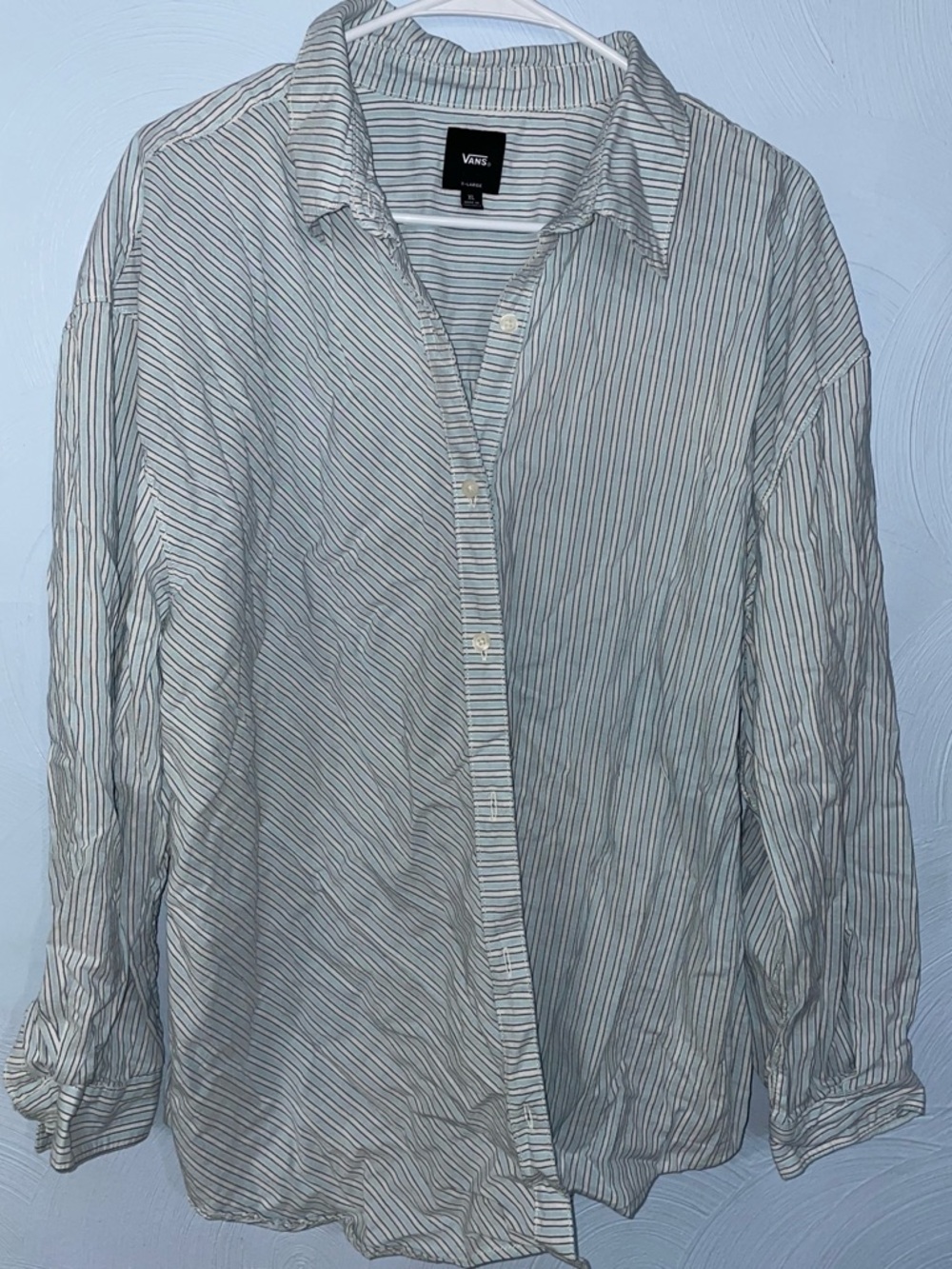 Men’s XL Van’s Long Sleeve Button Down Shirt